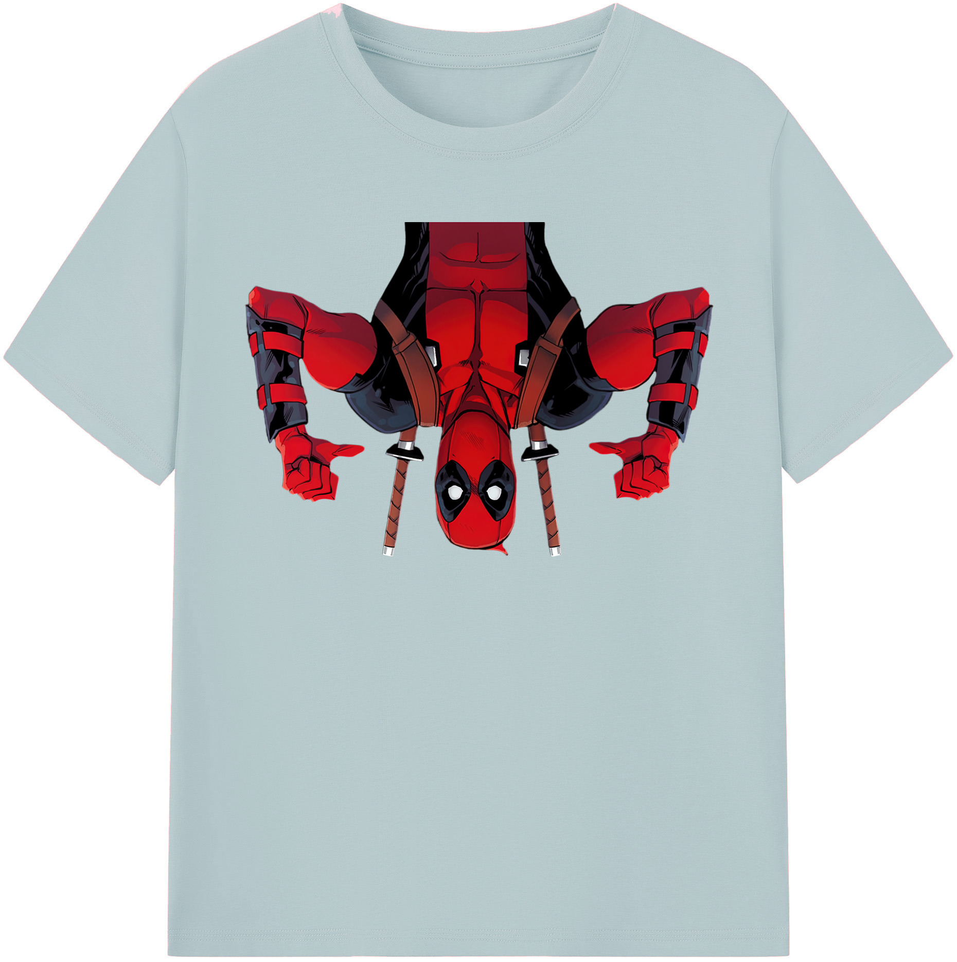 （画像用） Deadpool デッドプール 綿100％半袖Tシャツ（フロントプリント）
